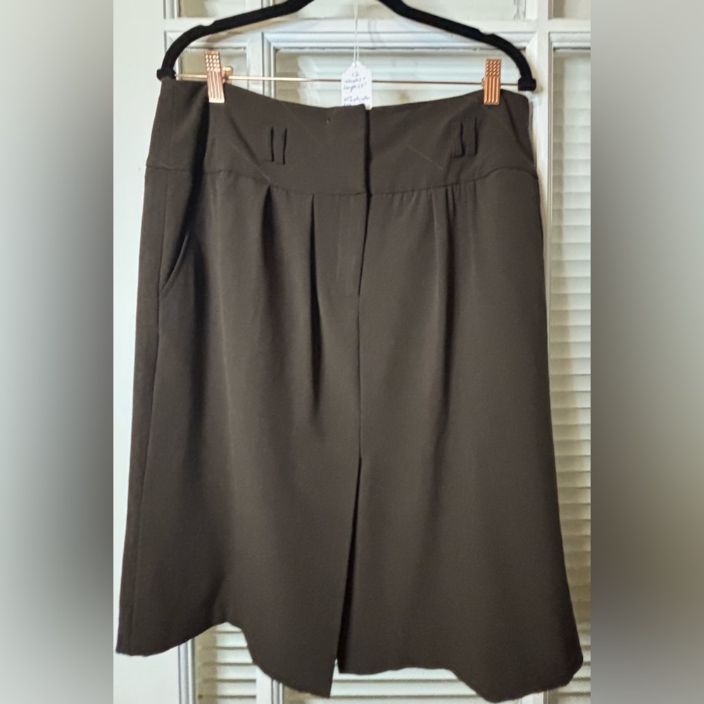 Hanna & Grace Skirt With Pockets & Front Split-Size 12